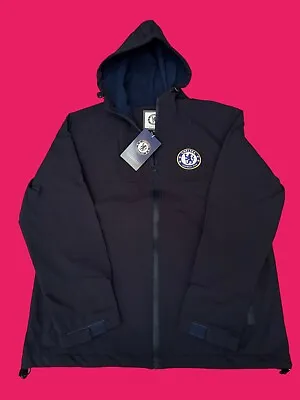 Chelsea FC Official Men's 3 Layer Shower Jacket Navy Size 2XL BNWT £65 • £32