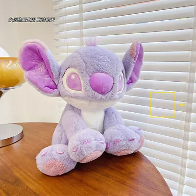 30cm Lilo And Stitch Purple Plush Doll Toys Kawaii Soft Stuffed Cartoon Gifts • £9.99