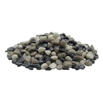 Marina Decorative Aquarium Gravel Grey Tones 2 Kg (4.4 Lbs) Fish Tank Gravel • £7.49