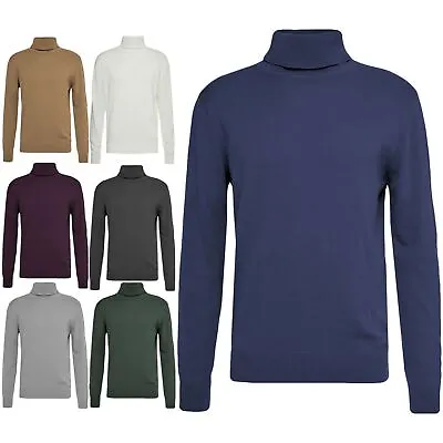£11.99 • Buy Zara Mens Roll Turtle Polo Funnel Neck Jumper Knitted Ribbed Winter Pullover