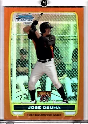 2012 Bowman Chrome Jose Osuna Rookie Orange Ref  #14/25 Refr Card Nr-Mt To Mint! • $109