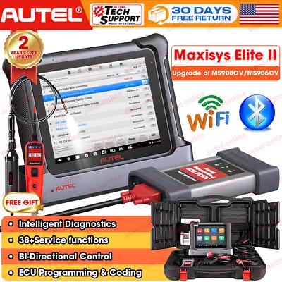 Autel MaxiSys Elite II OBD2 Diagnostic Scanner Tool Key Coding Upgrade Of MK908P • $2230