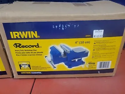 Irwin² Swivel Base Heavy Duty Workshop Vise 4 In. Free Shipping  New In Box  • $69.99