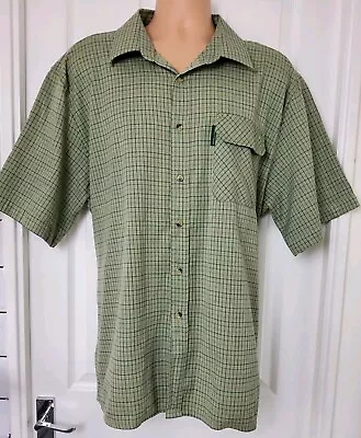 Country Classics Cartmel Green Check Short Sleeve Shirt Size Uk Xxxl 3xl • £13.99
