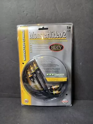 NOS NEW Monster Cable MV2CV-1M  VIDEO 2 Series  Component Video Cable - 1 Meter • $15