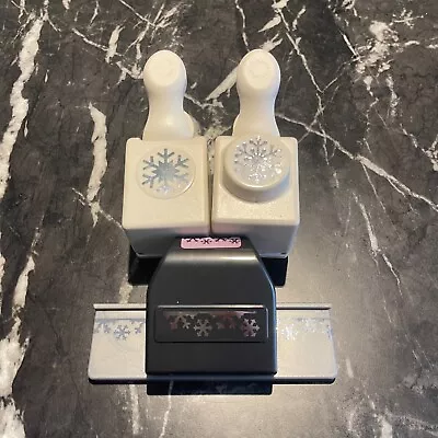 Martha Stewart Crafts Punch & Stamp Snowflake & 2 Snowflakes Paper Punches ELK • $18.99