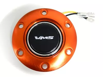 Vms Racing Orange Steering Wheel Ring & Horn Button Bk C • $24.95