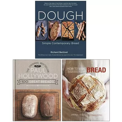 100 Great BreadsDoughHow To Make Bread Step-by-step 3 Books Collection Set New • £41.99