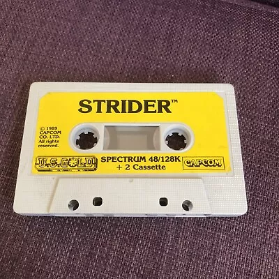 Strider - ZX Spectrum Casette - Capcom - Vintage Old School Gaming 48k 128k • £3.99