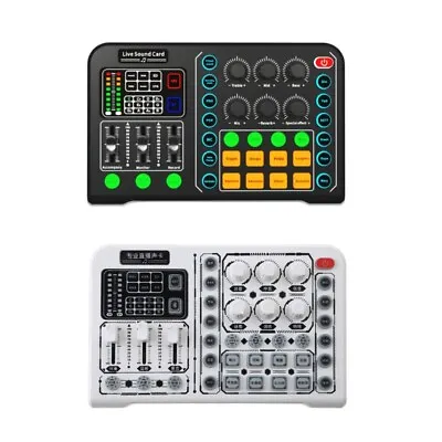 Voice Changer Sound Card Sound Mixer 48V For Live Broadcast Streaming Slinging • $32.05