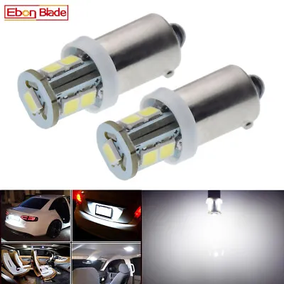 2 X BAX9S H6W White 6000k 2835 SMD 7 LED Bayonet Car Scooter Bike Bulb 6V 6 Volt • $3.89