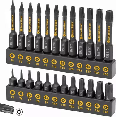 Torx Bits Set Amartisan 24-Piece Security Bit 24-Piece Black  • $15.95