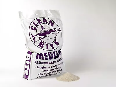 Clean Bite Crushed Glass Blast Media - 50 Lbs Medium Grade • $34