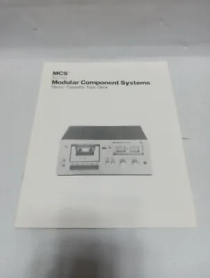 Manual For MCS 3539 Stereo Cassette Deck • $9.99