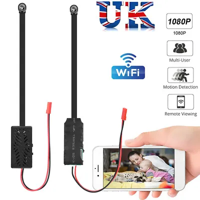 HD 1080P Wireless Nanny Cam Mini Camera DIY Pinhole Hidden Security IP DVR UK • £18.99