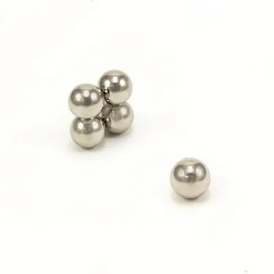 10mm Dia N42 Neodymium Sphere Magnets - 1.4kg Pull (Pack Of 40) • £64.74