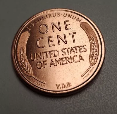 1909-S VDB Lincoln Cent HUGE One Ounce Copper Restrike Coin UNC BU  • $6.99