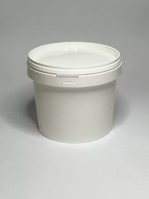 2500ml (2.5 Litre) White Bulk Container With Tamper Evident Lid ANY AMOUNT • £2.99