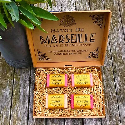 Savon De Marseille French Natural Soap Organic Shea Butter 60g Present Birthday • £12.99