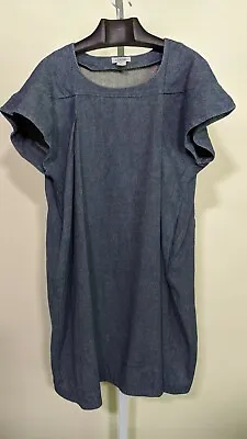 A Detacher To Be Detached SS15 Runway Linen Cotton Denim Mumu Dress 4 • $364.99