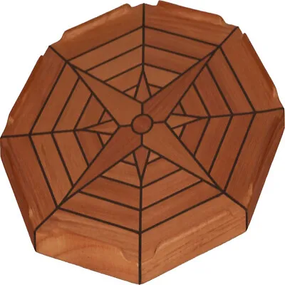 Boat Octagonal Teak Table Top Star Inlay 450/550/750mm Marine Yacht Caravan RV • $259