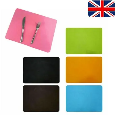 £3.99 • Buy Small Silicone Table Mat Heat Resistant Waterproof Non-Slip Desk Pad Placemat
