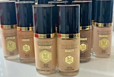 Max Factor Facefinity 3 In 1 Foundation 30ml- Choose Your Shade And Type - NEW • £3.95