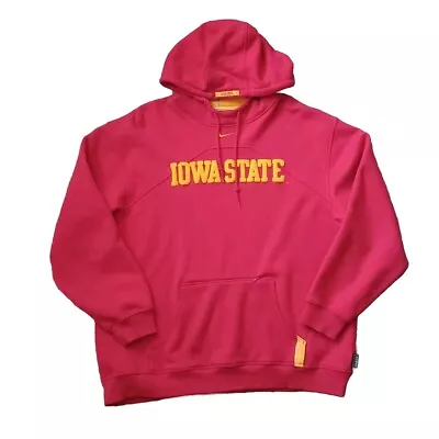 Vtg Nike Iowa State University Cyclones Hoodie Mens XL Center Swoosh Sweatshirt  • $49.99