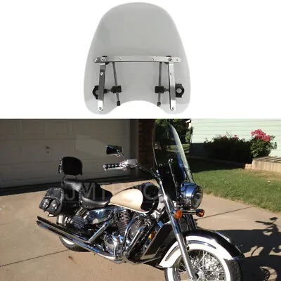 For Honda Shadow Aero 1100 750 1  7/8 Handlebar Motorcycle Windshield Windscreen • $69.45