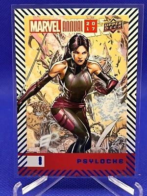 $2 • Buy 2017 Upper Deck Marvel Annual Blue Foil Psylocke #8 02v3