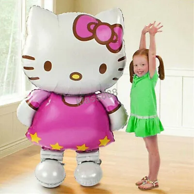 Cute Giant Hello Kitty Foil Balloon For Kids Party Birthday Wedding Event Decor • $12.08