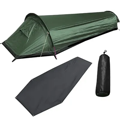 Person Backpacking Tent Hiking Bivy Tent Lightweight  Bag E2N2 • $86.54