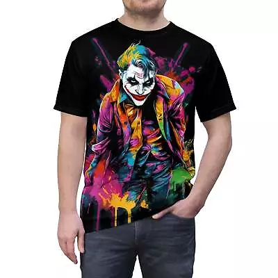 Epic Joker Tee: Bright & Bold Superhero Art  Iconic Character Tees • $31.03