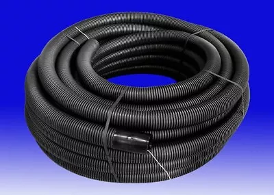 75mm Twin Walled Cable Duct Black - (SOLD AT STATED PRICE - PER METER CUTS) • £5