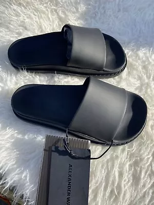 Alexander Wang X H & M Slides Black Sz 36 Bnib Free Post • $68.25