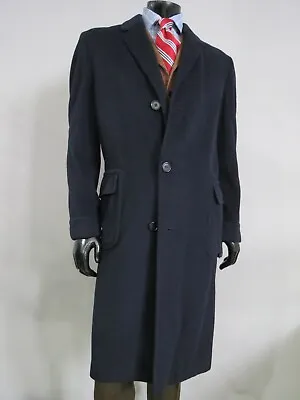  Holy Grail  VTG J Press Navy Blue 100% Pure VICUNA Three Button Top Coat 42 R • $4299