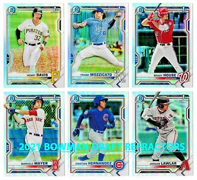 2021 Bowman Draft Chrome REFRACTOR/S 1st RC Complete Your Set 19¢ SHIP YOU PICK! • $1.49