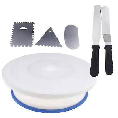 £14.36 • Buy Rotating Revolving Cake Turntable Plate Cake Stand Decorating Supplies Kit