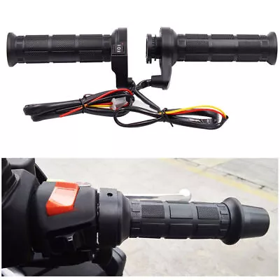 22mm (7/8') Motorcycle Electric Hot Heated Warm Hand Grips Handlebar Adjustable • $22.99