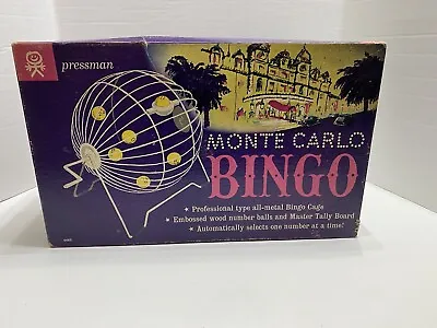 Vintage Rare Appears Complete Pressman Monte Carlo Bingo Professional 4465 • $49.99