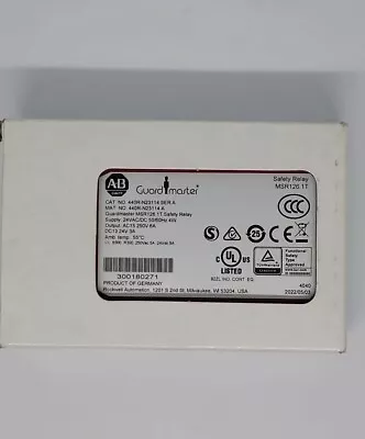 New In Box Allen-Bradley 440R-N23114 /A Guardmaster MSR126.1T Safety Relay • $198