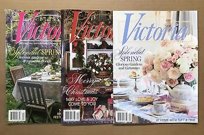 Victoria Magazines ~ 3 Issues ~ March/April 2022 & 2024 + Nov/Dec 2023 ~Preowned • $14.95