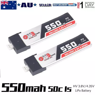 2PCS 550mAh 1S HV 3.8V LiPo Battery 50C JST-PH 2.0 PowerWhoop MCPX Connector US • $20.78