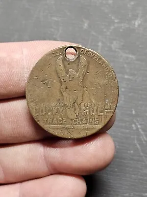 Vtg Trace Chain Co Cleveland Ohio Old Lucky Mule Undated Good Luck Token Coin • $14.99