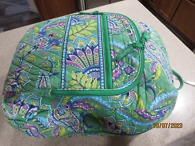Vera Bradley  Backpack- Safari GREEN Paisley Pattern Print Clean • $11.99