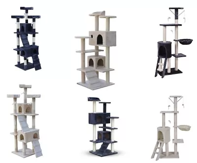 Multi Level Cat Tree Scratching Post Scratcher Pole Gym Toy House Furniture • $129.99