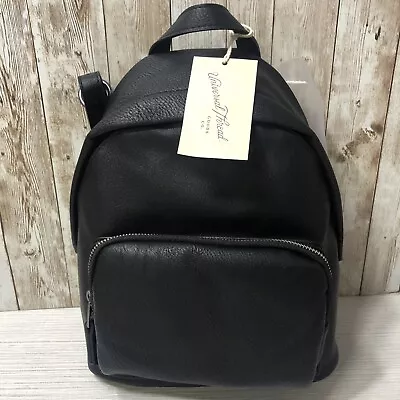 New Universal Thread Mini Dome 11” Backpack Black Faux Leather NWT. Free Ship • $17.59