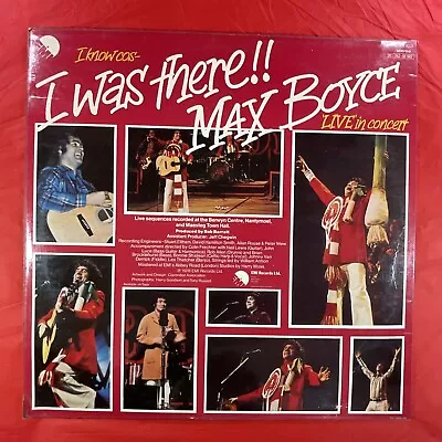 Max Boyce I Was There Live In Concert 12” Vinyl LP Album • £1