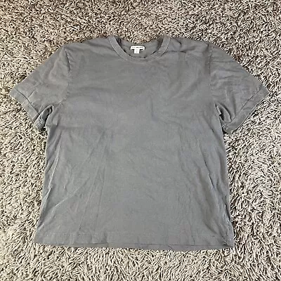 Standard James Perse Shirt Mens 3 Gray Made In USA Crew Neck Blank Lightweight • $27