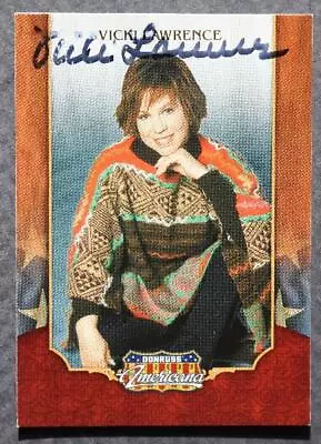 Comic TV Star Singer Vicki Lawrence Signed Autographed 2009 Panini Donruss Card- • $8.99